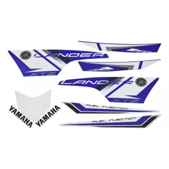 Kit Jogo Faixa Adesivo Compatível Xtz 250 Lander 2014 Azul