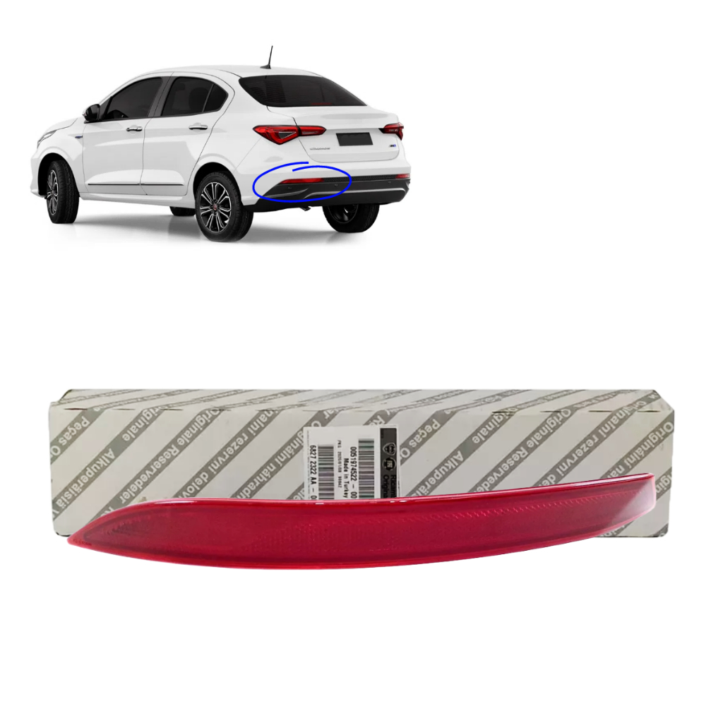 Refletor Olho Gato Esquerdo Fiat Cronos 2018-2024 Original