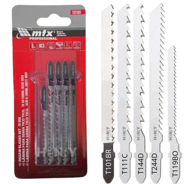 Kit 5 Lâminas Serra Tico Tico Para Madeira Universal - MTX em Oferta na Shopee