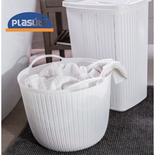 Cesta Redonda Trama com alças reforçadas de 25,5 L - qualidade Plasútil cor: em Oferta na Shopee
