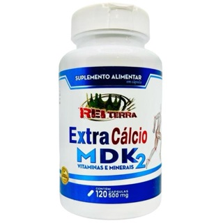 Extra Cálcio Mdk2 120 Cápsulas - Rei Terra em Oferta na Shopee