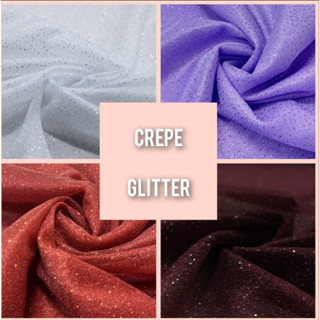 3 metros de tecido crepe nigth glitter gliter 3mts comp. x 1,50mts larg.