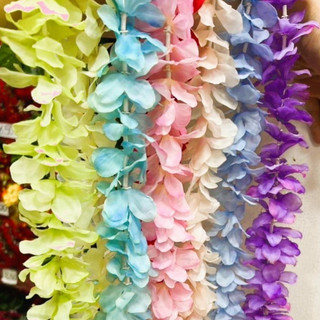 Cordão de Flores Hortencias Wisterias Para Decoração De Festas ou Uso 2METROS