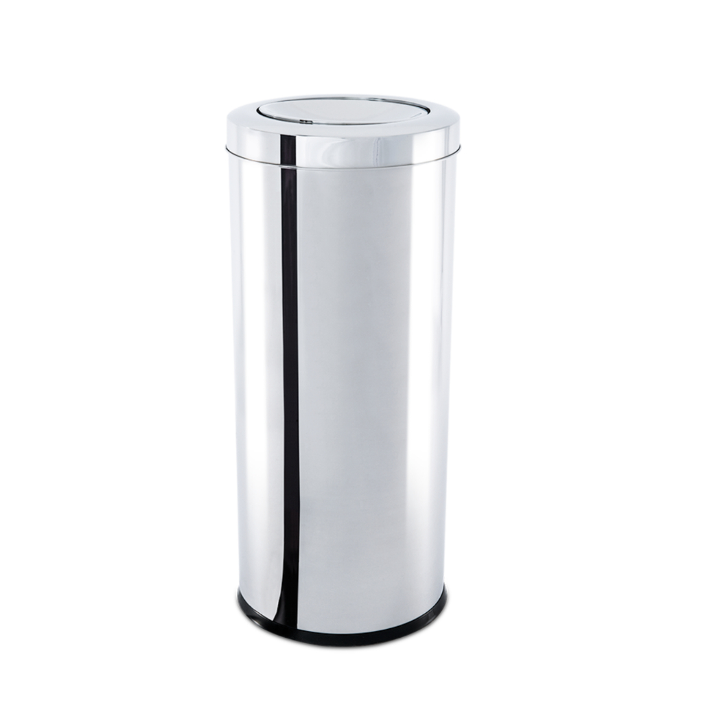 Lixeira Com Tampa Basculante - Brinox Decorline 40,5 Litros Aço Inox em Oferta na Shopee