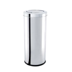 Lixeira Com Tampa Basculante - Brinox Decorline 40,5 Litros Aço Inox