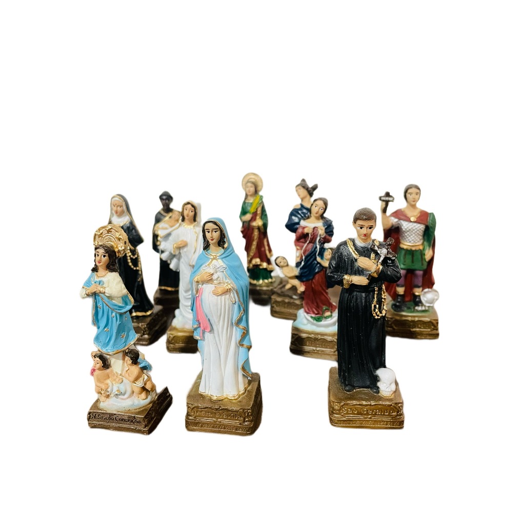 Imagens de Santo de resina nacional miniatura 9 cm em Oferta na Shopee