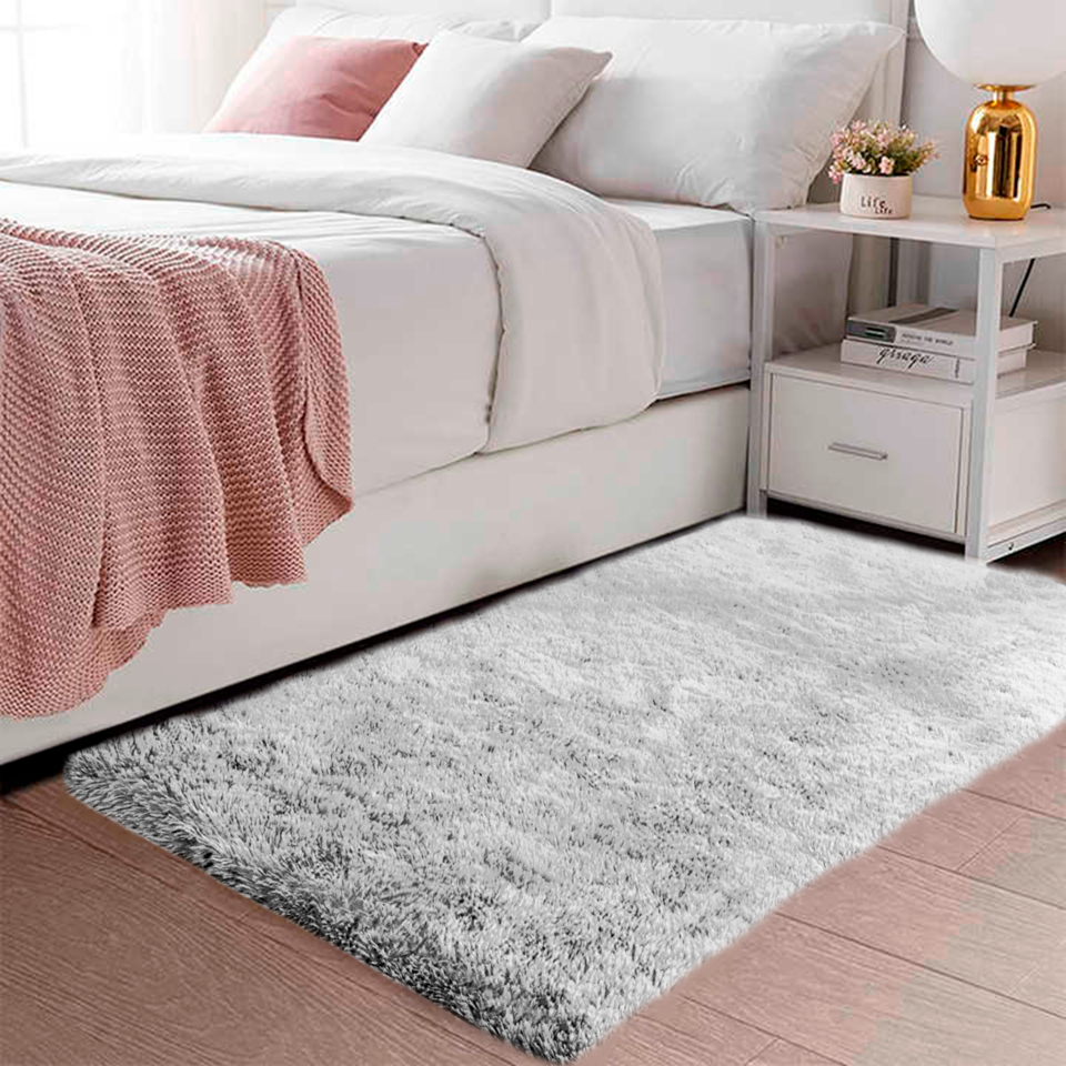 Tapete 1,00 X 0,55 Peludo Felpudo 40mm Sala Shaggy Luxo