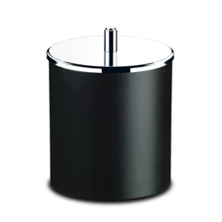 Lixeira Plástica Com Tampa Em Aço Inox - Brinox Coza 5,4 Litros Preto