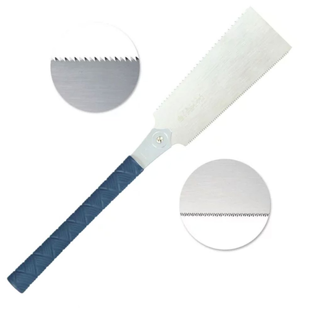 Serrote Japonês Ryoba Blue Hard 240mm TPE Marcenaria Corte - Gyokucho