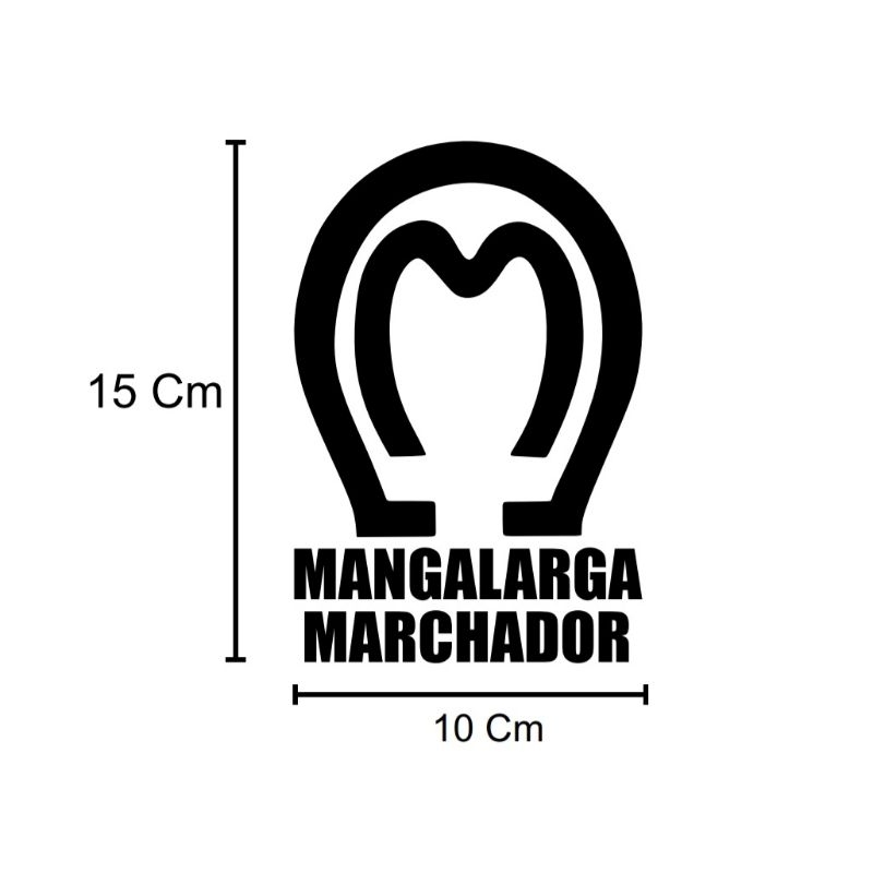 Adesivo para carro Mangalarga Marchador 15x10 Cm em Oferta na Shopee