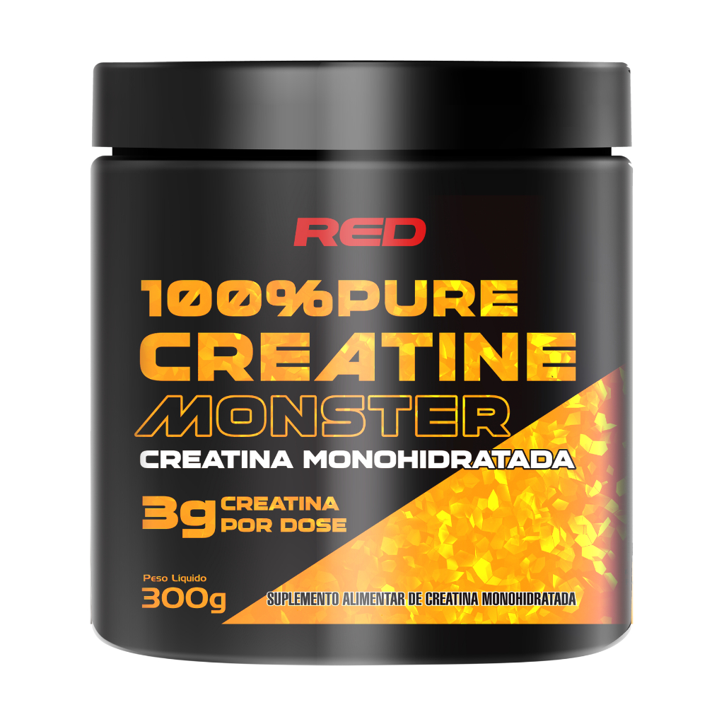 100% Creatina Pura 300g - Red Series