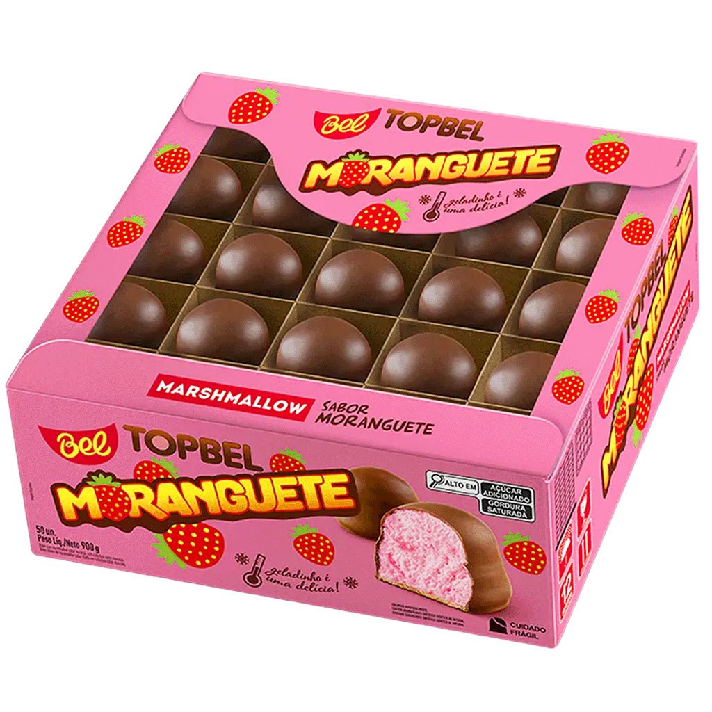 Top Bels Marshmallow Moranguete c/50 - Bel