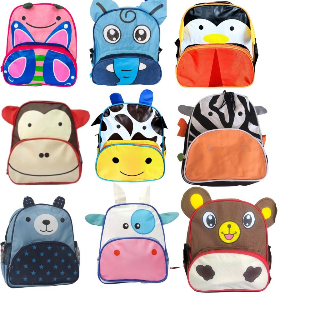 Mochila Infantil Animais Zoo Bichinhos Menina Menino Creche Escolar Passeio