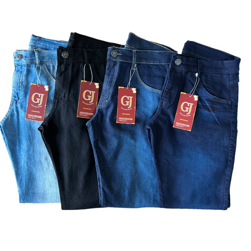 Kit 4 Calça Masculina Jeans Slim Elastano Lycra em Oferta na Shopee