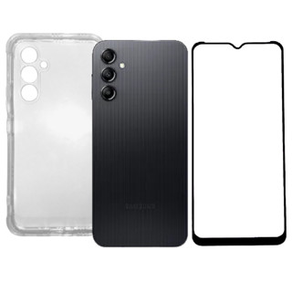 Capa Capinha Case Para Galaxy A14 Transparente Anti-Shock + Película 3D