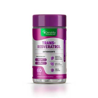 Trans- Resveratrol Antioxidante, Vitamina C, Licopeno 3x1, 700mg - Suplemento Alimentar - 60 Cápsulas - LANÇAMENTO - Denavita