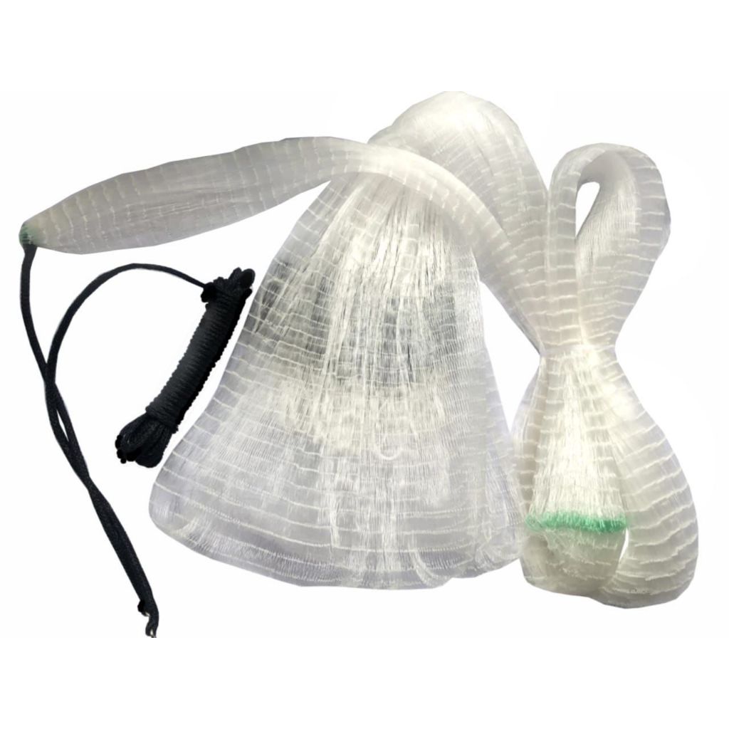 Tarrafa Nylon Traíra Sardinha 12 Metros Malha 4 ou 20mm Fio 0,40 2mt de Altura