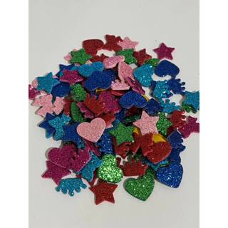 Kit 50 Adesivo Pet Para Cachorro Cão Gato Coelho EVA Glitter Cães Passeio Acessório de Pêlos Curtos