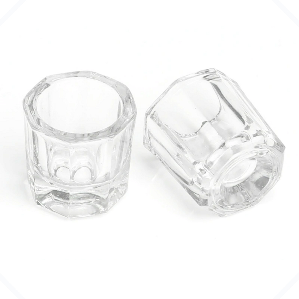 Dappen Copo De Vidro Profissional Para Mistura Pigmentos Porcelana Henna Alongamento Líquido Monomer