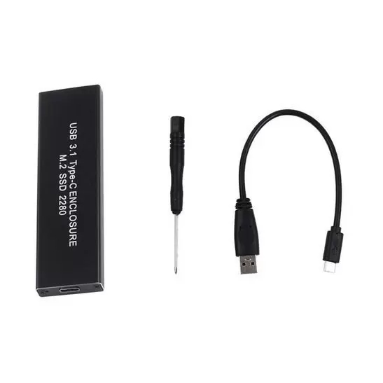 Case Adaptador Ssd M2 Sata Ngff B+m Usb 3.1 Type C 2280
