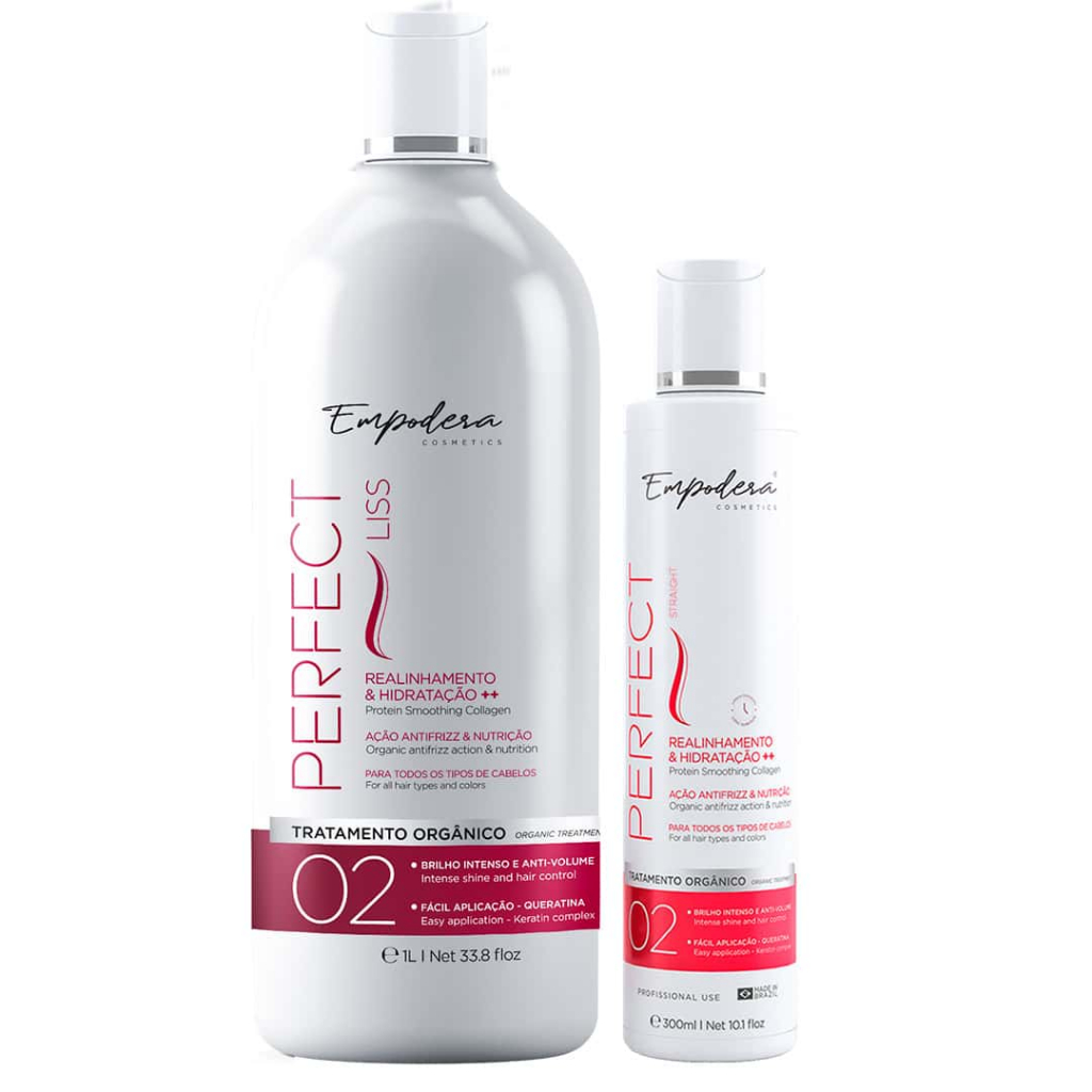 Kit Progressiva Orgânica Perfect 1L e Shampoo Atireesiduo - Empodera Cosmetics - Profissional