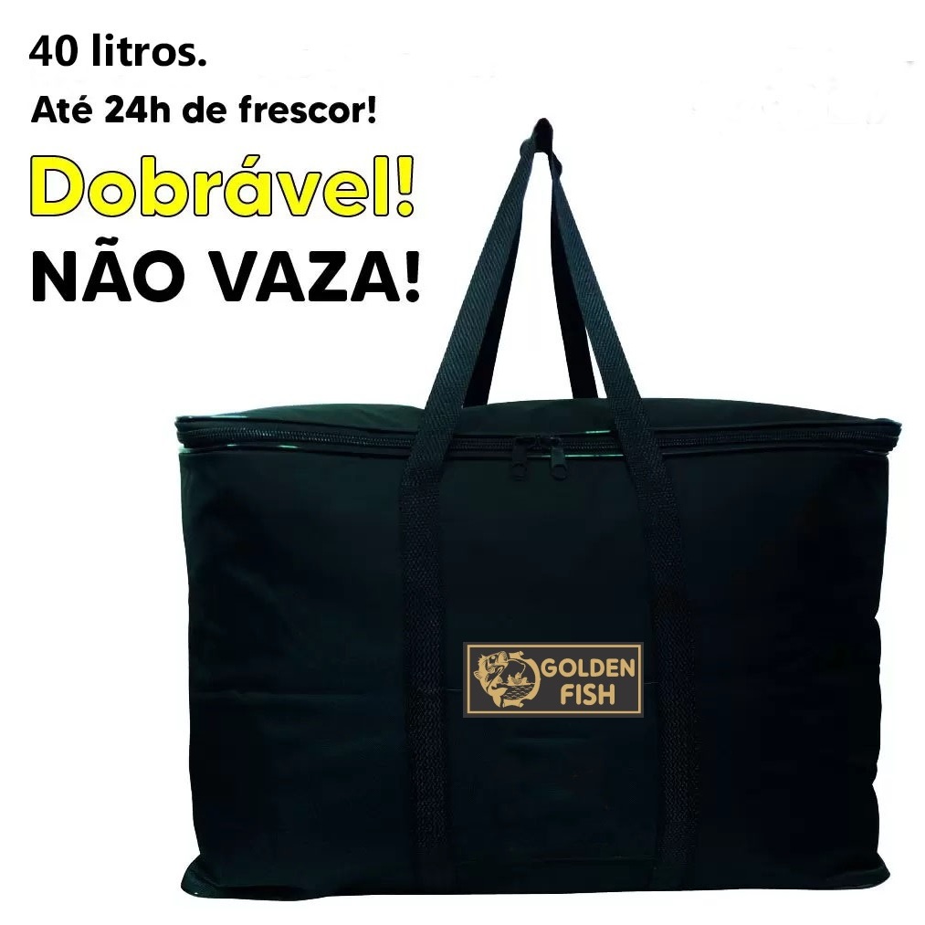 Bolsa Termica Grande 40 Litros Espaçosa Camping Pesca e Viagem