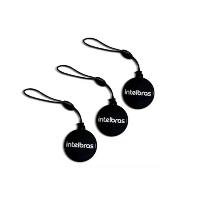 Kit 3 Chaveiros de Proximidade Intelbras TAG XID 1000 Mifare RFID 13,56 MHz Original