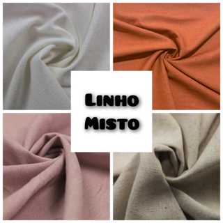 1 metro de tecido linho misto - 1mts comp. x 1.40mts larg.