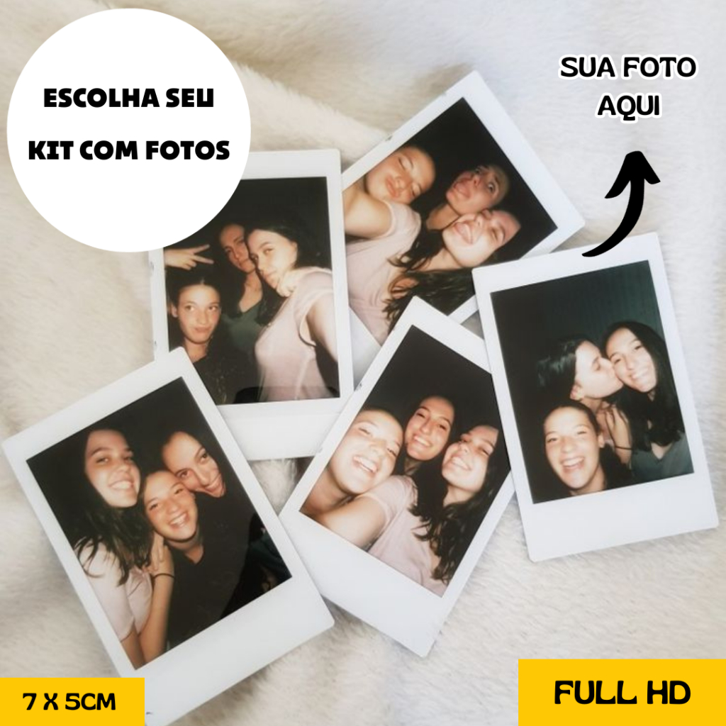 Mini Fotos Personalizadas - ESCOLHA A QUANTIDADE cabe na capinha do celular