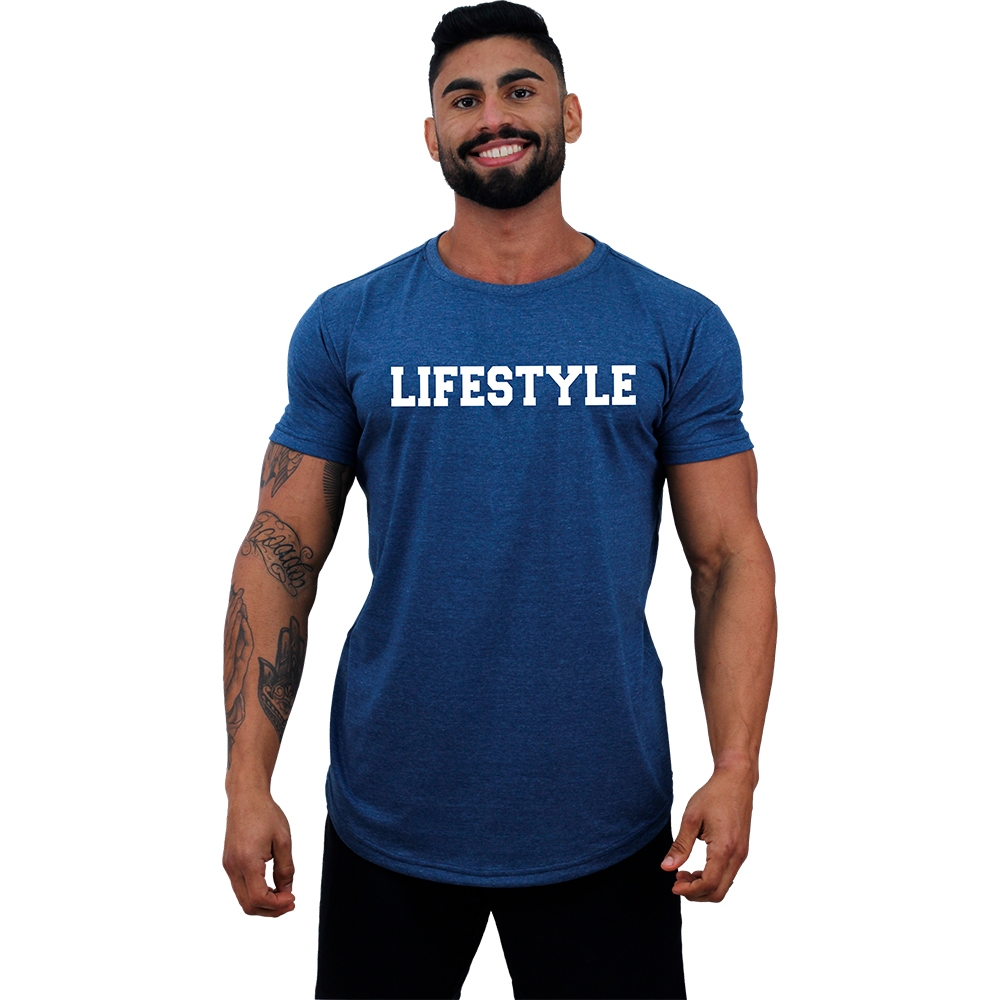 Camiseta Longline Masculina Algodão MXD Conceito Academia Musculação Casual Lifestyle Estampas