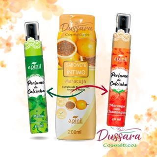Kit Sabonete + Perfume de Calcinha - Maracujá - com Menta ou Morango
