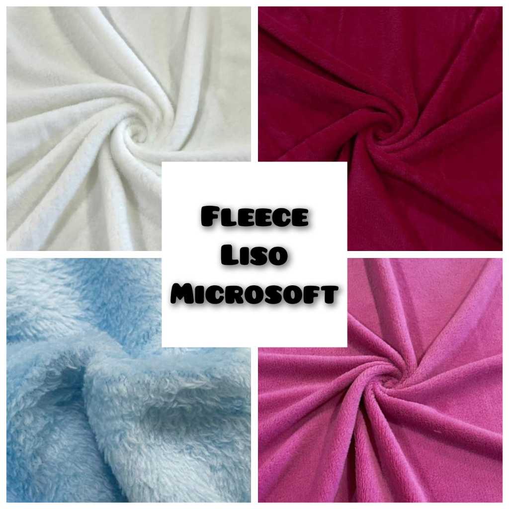 4 metros de tecido manta fleece microsoft 4mts comp. x 1,60mts larg.