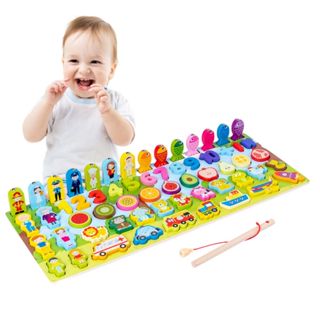 Brinquedo Educacional de Alfabetização Montessori Alfabeto Numeros em Oferta na Shopee