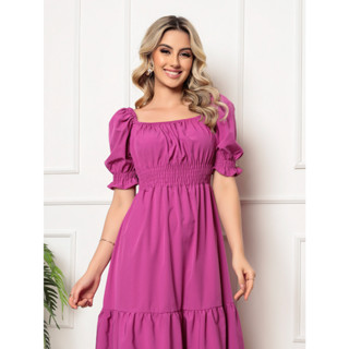 Vestido Feminino I Ombro a Ombro I crepinho