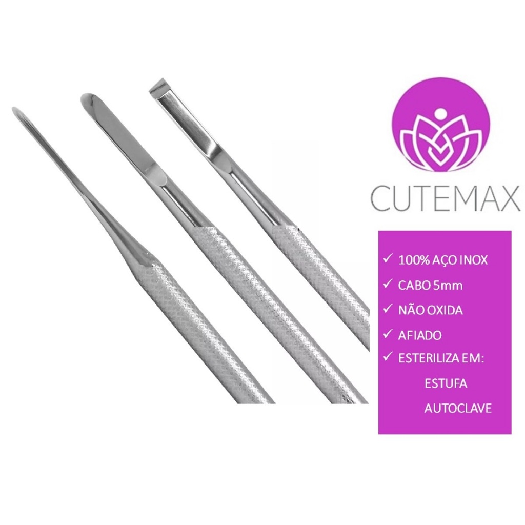 Bisturi Cutemax P/ Podólogo Kit 3pcs Goiva N206 Nuclear N214 E Formão N254 em Oferta na Shopee