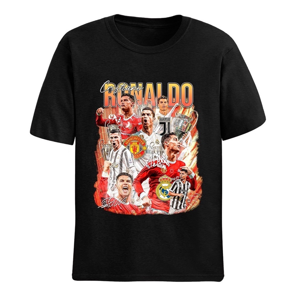 Camisa Camiseta Cristiano Ronaldo Futebol Cr7 Robô 100% Algodão Alta Qualidade