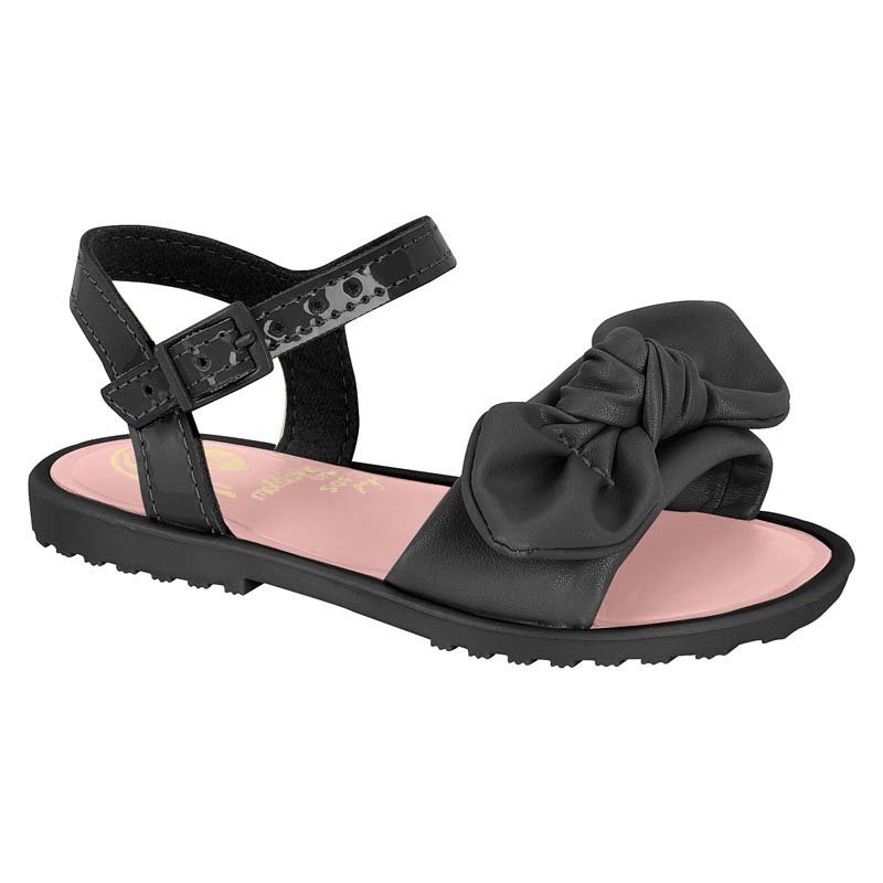 Sandália com Laço (Preta) MOLEKINHA Número 17