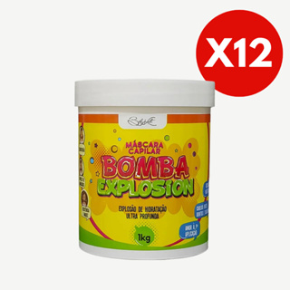 Kit 12 Máscara Bomba Capilar 1kg Belkit em Oferta na Shopee