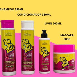KIT CAPILAR BABABEL TUTI FRUTTI TRATAMENTO CAPILAR CABELO HIDRATADO NUTRIÇÃO BRILHO  PARA CRIANÇA PROTEÇÃO SOLAR E DE CLORO - 4 ITENS CHARMELLE