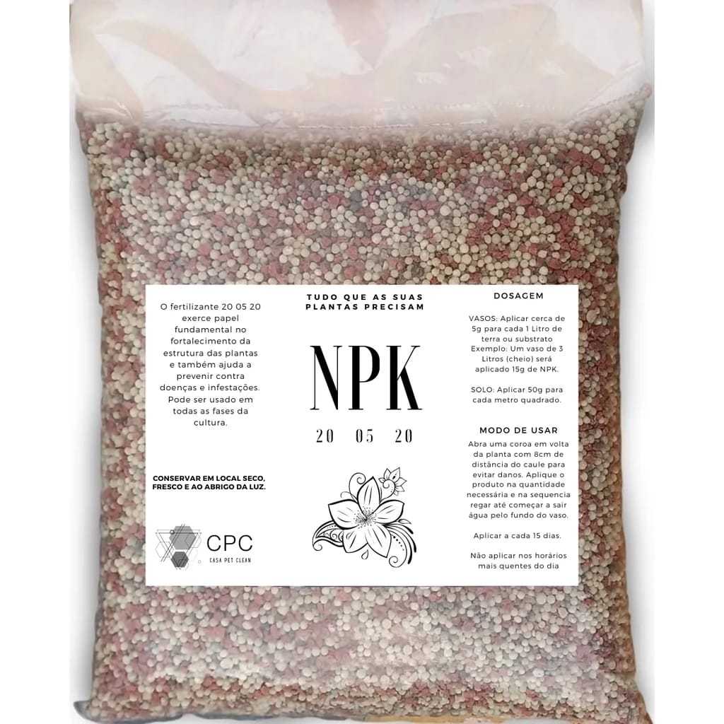 1kg Adubo Fertilizantes - NPK 10 10 10- Plantas, Flores,Rosas Deserto Samambaia em Oferta na Shopee