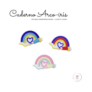 Aplique para tiaras Emborrachado Escolar (5 unidade) - Acessórios Artesanato
