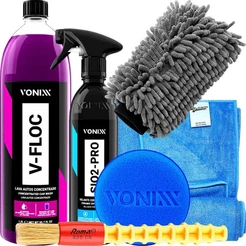 Kit Lavagem Moto Carro Fosco Shampoo Cera Pincel Luva Vonixx