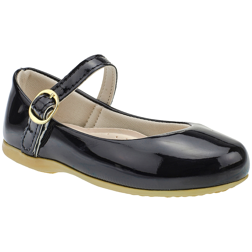 Sapatilha Infantil Boneca  Básica Preta Confortável Passeio Festa Casamento Casual 2001 - 20 ao 27 em Oferta na Shopee
