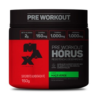 Pré Treino Hórus 150g Max Titanium (Pre Workout Com Beta Alanina) em Oferta na Shopee