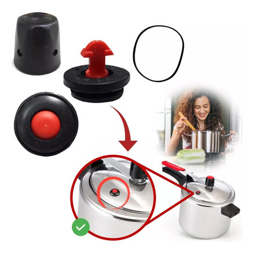 Borracha Pino Válvula De Panela De Pressão Kit Reparo Rápido