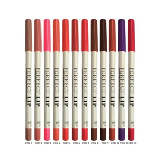 Lápis Labial Perfect Lip Bella Femme Kit C/12 Unid em Oferta na Shopee