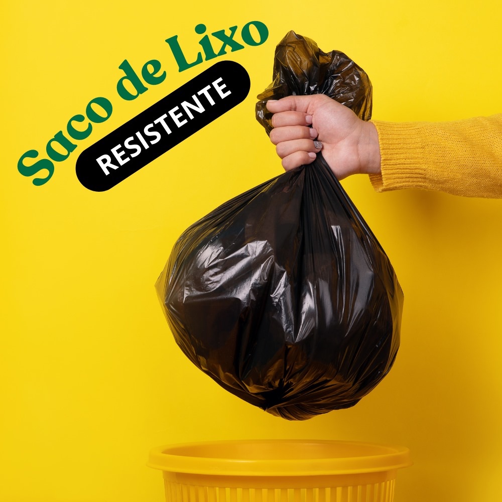 Saco de Lixo Resistente Reforcado Super Grosso com 100 unidades (20/40/60/100 Litros) direto da fábrica