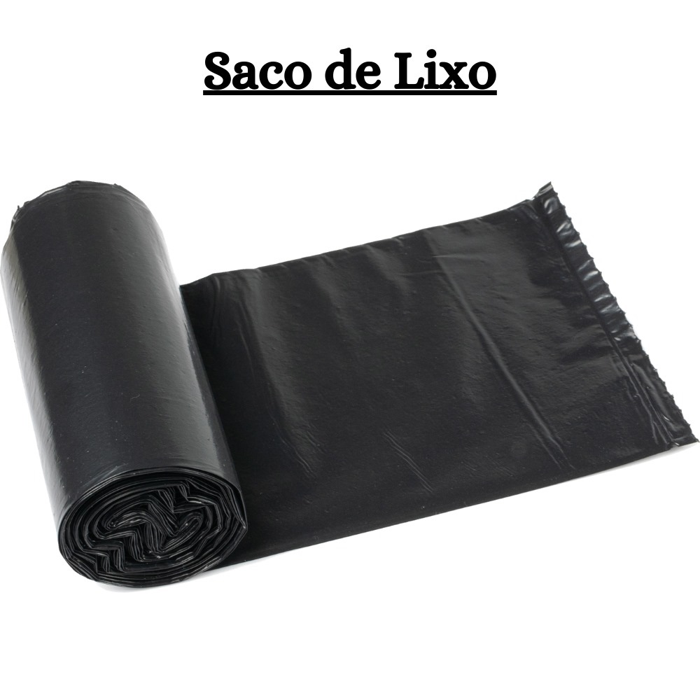 Saco para Lixo Resistente Sanito (20/40/60/100 Litros) Leve Preto Vários Tamanhos pacote Com 5 Kilos