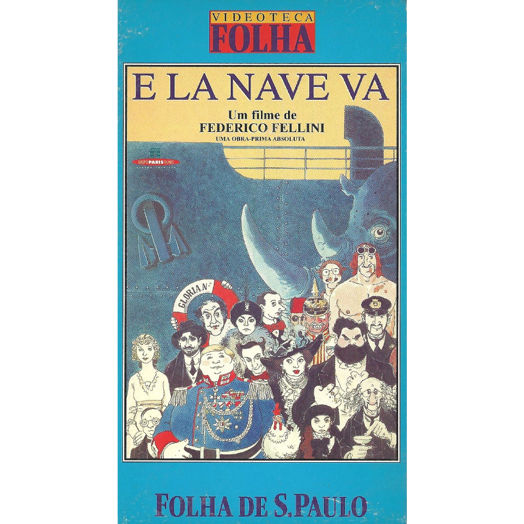 VHS Original: E La Nave Va (Federico Fellini, Pina Bausch, Gioachino Rossini, Giuseppe Verdi, Giacomo Puccini, Tonino Guerra, Giuseppe Rotunno, Catherine Breillat, Freddie Jones, Paolo Paoloni, Drama)