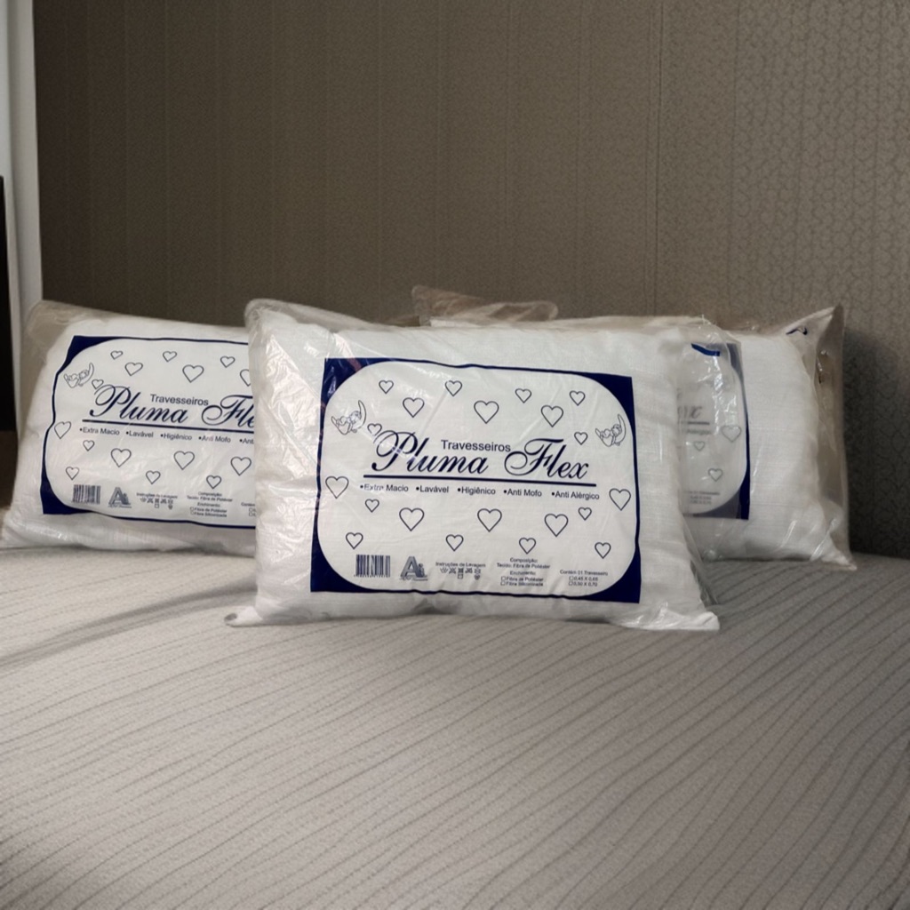kit 2 Travesseiros Strech Antialergico Antibacteriano 50x70x16cm preço de fábrica